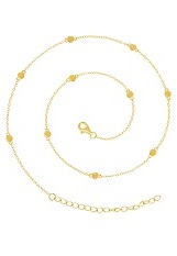gorgeous gold circle coin baby necklace